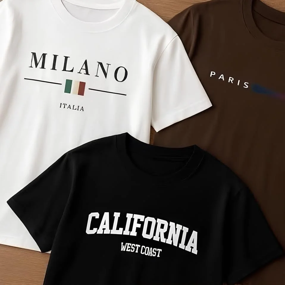Kit 3 Camisetas Masculina 100% Algodão Premium Verão Casual