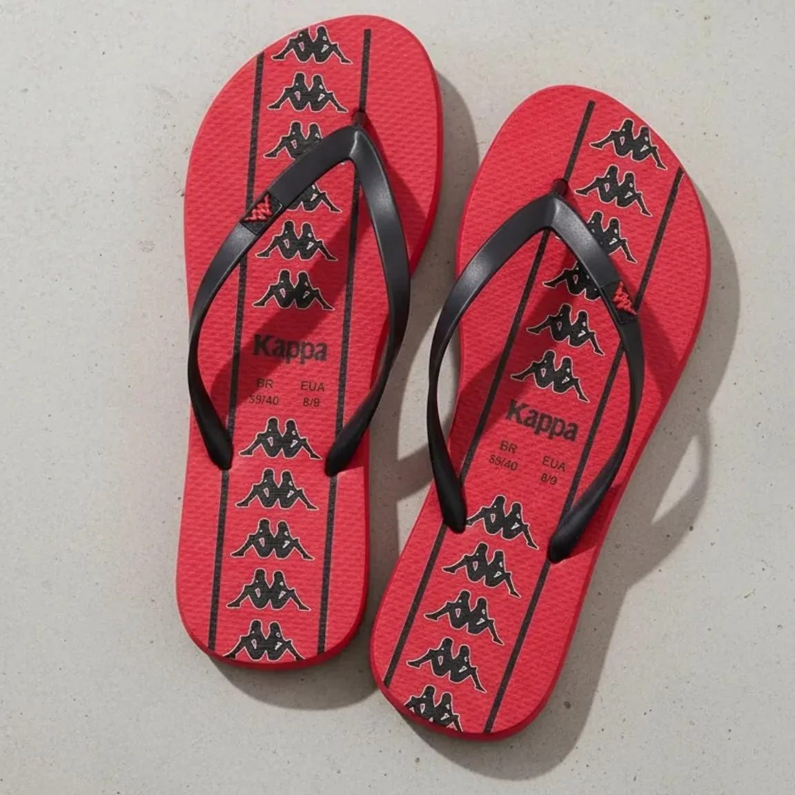 Chinelo Kappa Beach Unissex Em Borracha