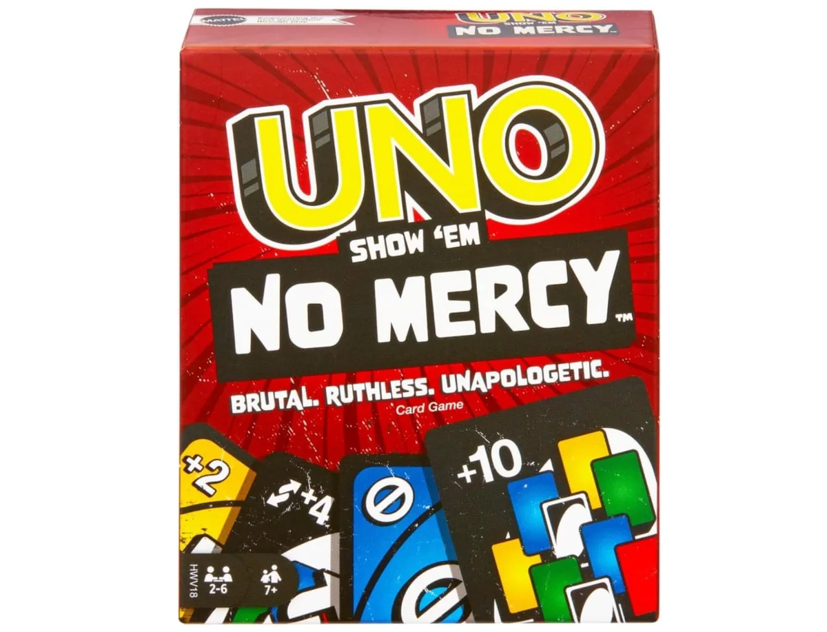 - UNO Jogo de Cartas No Mercy 7 anos
