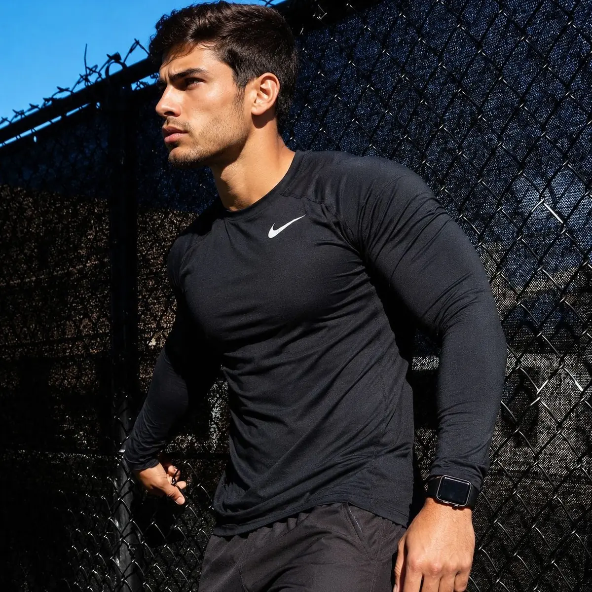 Camiseta Dri-FIT Nike Manga Longa Flex
