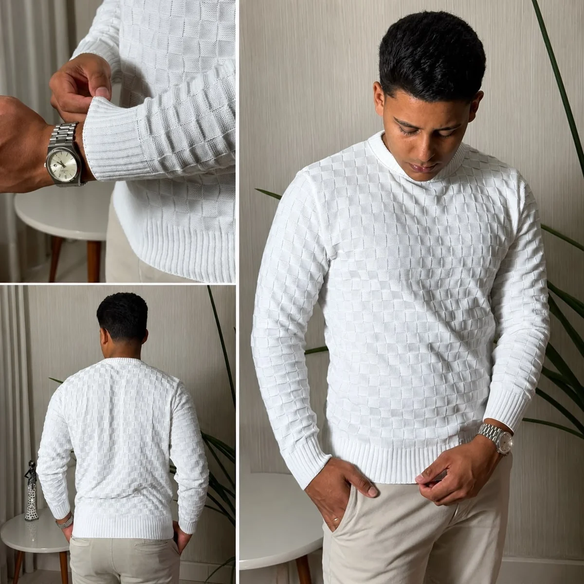 Suéter Lã Tricot Masculino