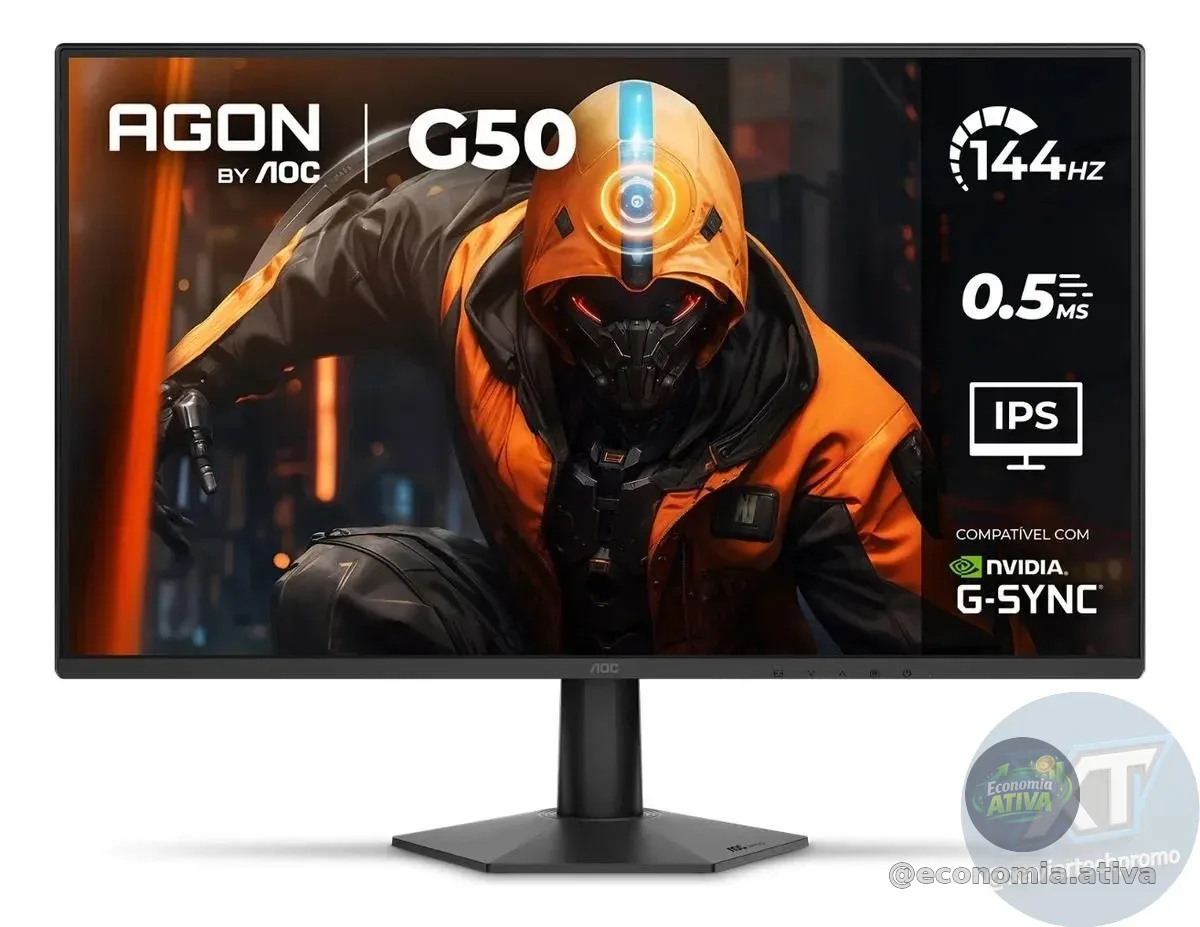 🚨 Monitor Gamer AOC AGON G50 27" 144Hz 0,5ms 27G50F🔥