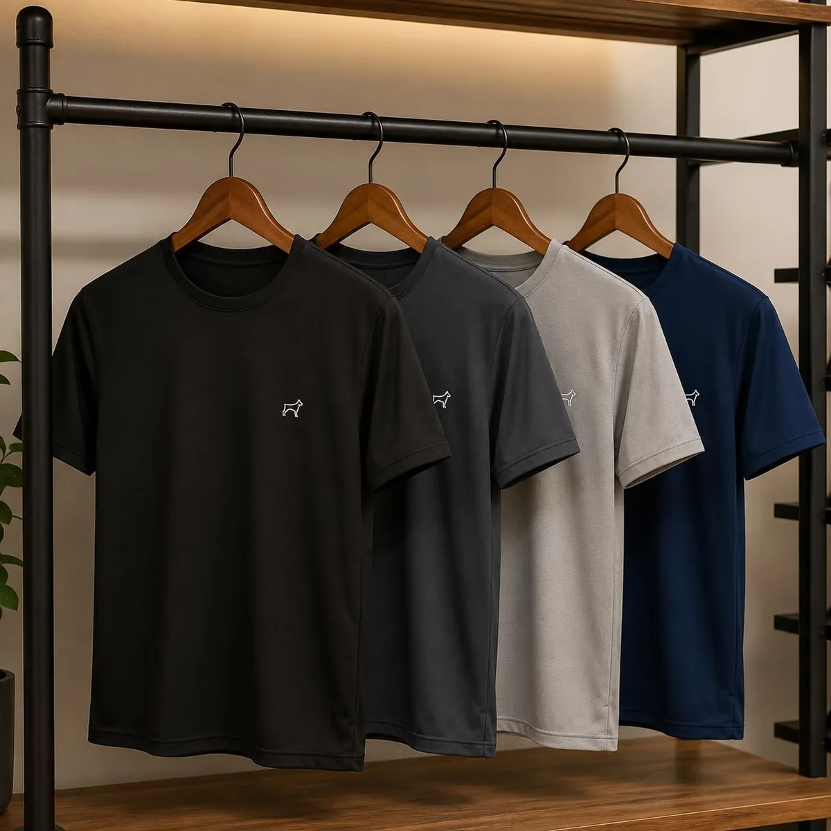 Kit 4 Camiseta Dry Fit Parvori Masculina