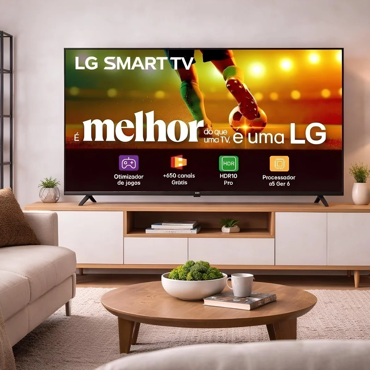 Smart TV 43" LG Full HD Processador α5 Ger6