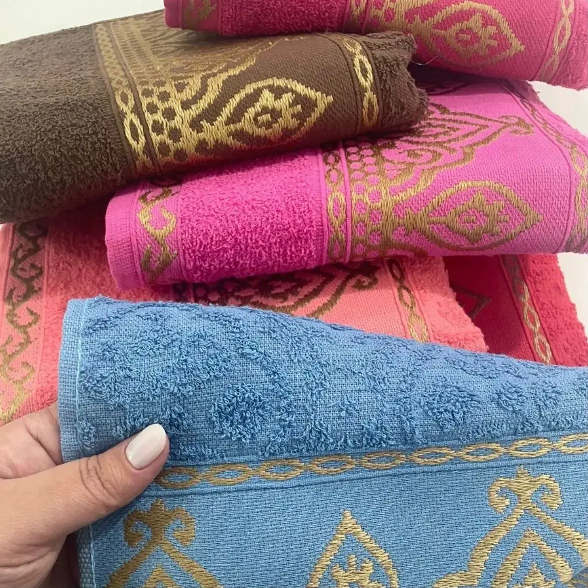 Kit 4 Toalha Rosto Algodão Luxo Laune Haus