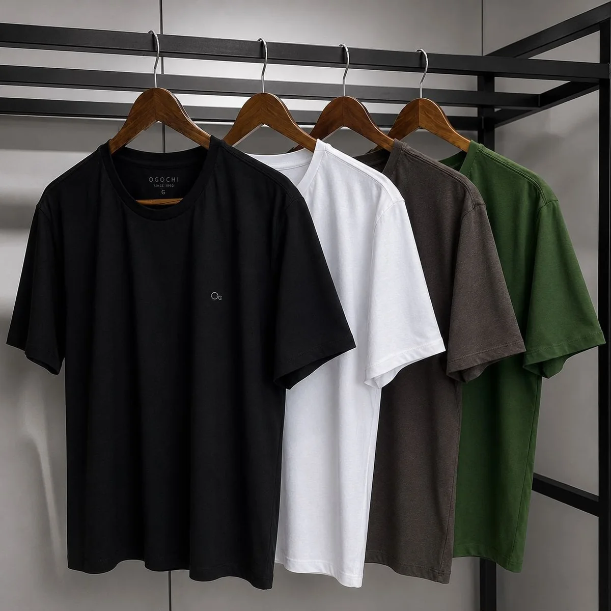 Camiseta Básica Slim Algodão Ogochi
