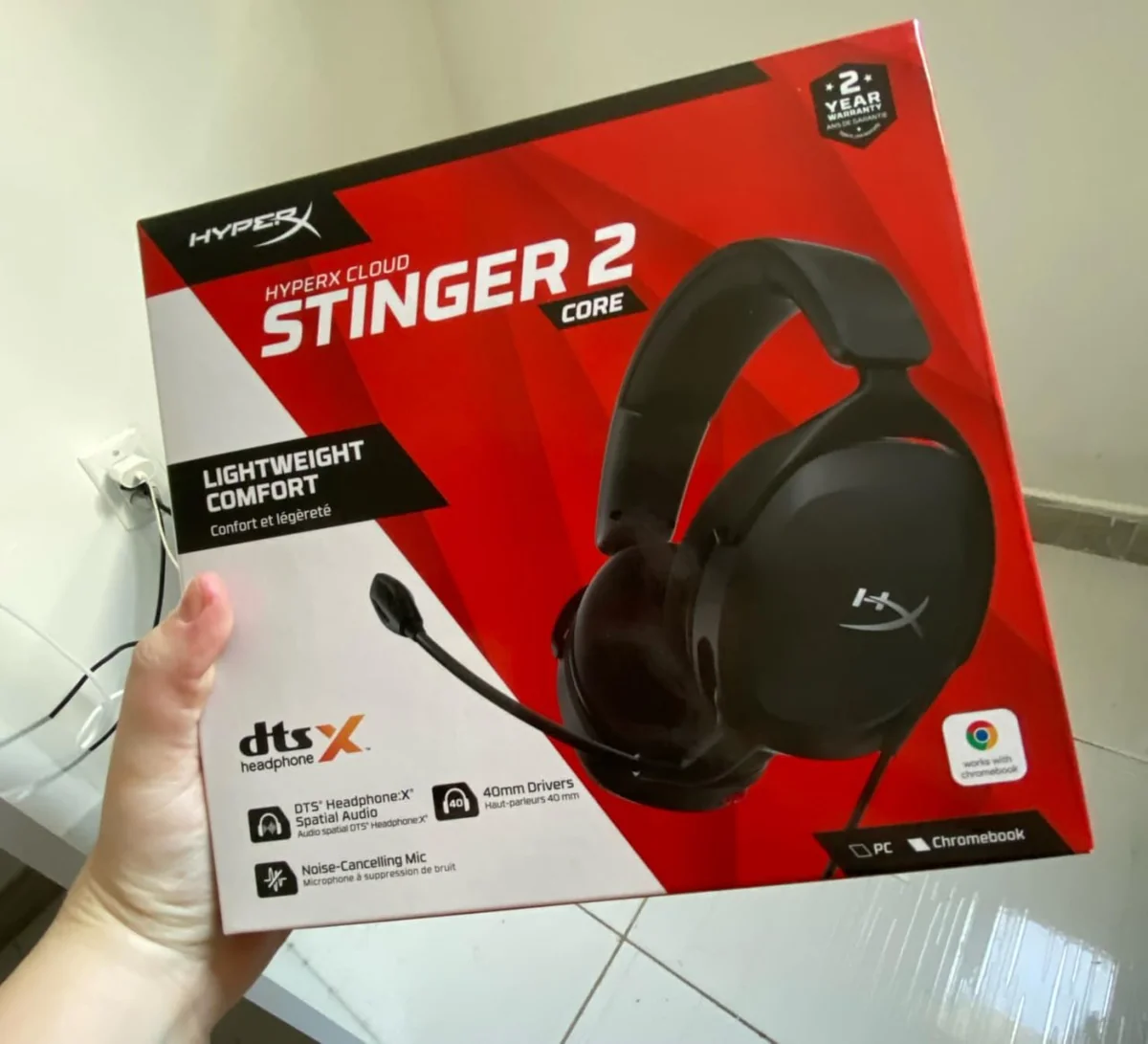 HEADSET GAMER HYPERX CLOUD STINGER 2 CORE PC PRETO