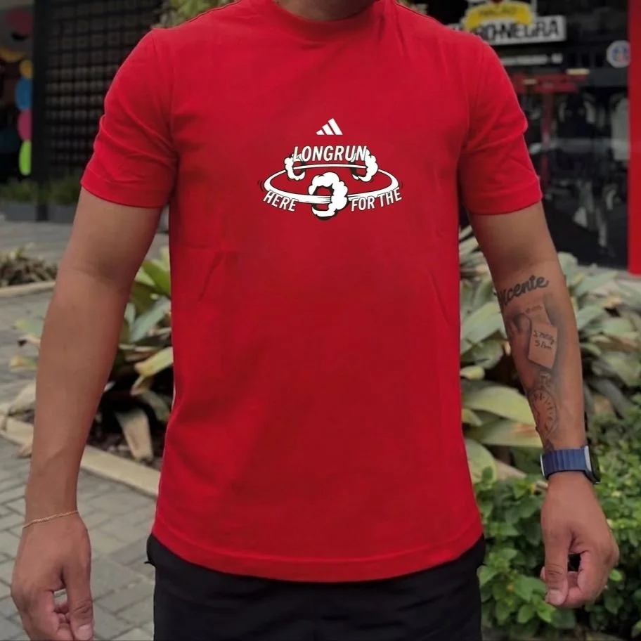 Camiseta Estampada For The Long Run adidas