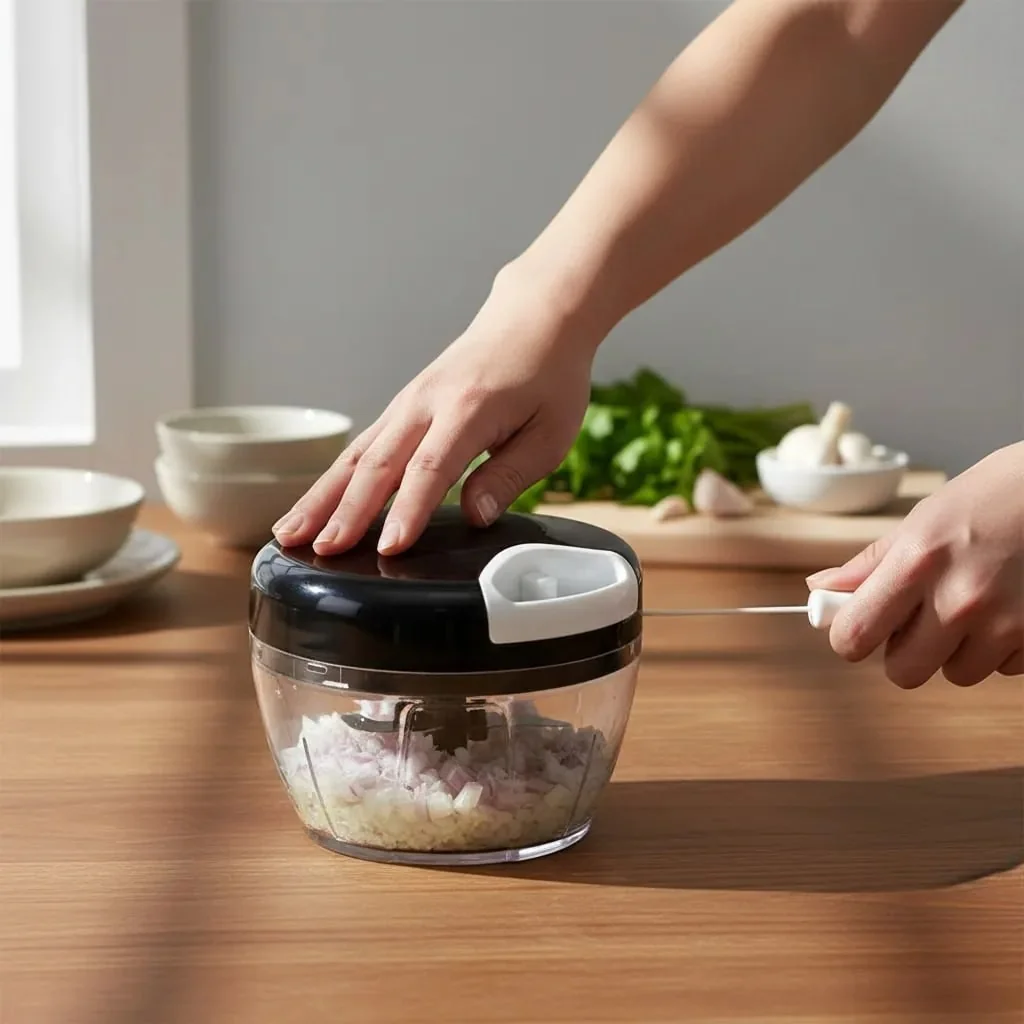 Processador de Alimentos Mini 3 Laminas Aço Inoxidável 500 ml Manual