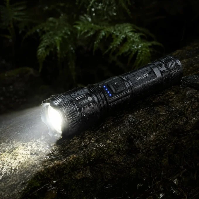 Lanterna Militar Tática Led Cree Recarregável Mais Forte 1000m