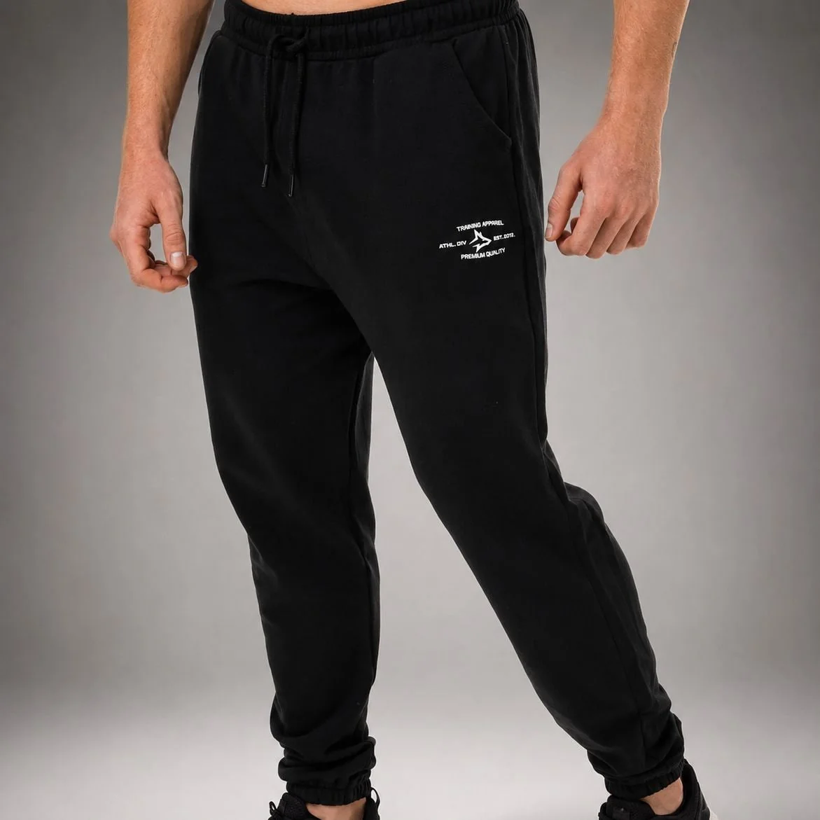 Calça Moletom Masculina Athletic Inverno Alpha Preto (4 cores)