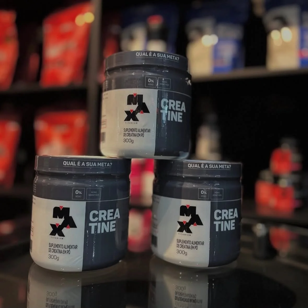 Kit 2x Creatina 300g Monohidratada Max Titanium