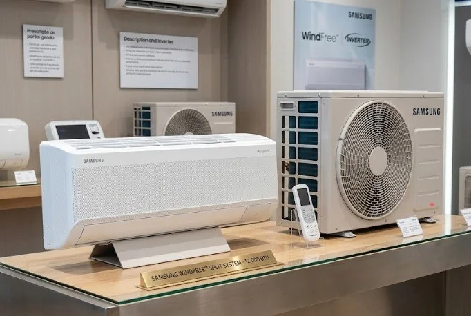 Ar Condicionado Split Inverter Samsung WindFree AI Pro 12000 BTUs Quente e Frio 220V AR60H12C1AWNAZ