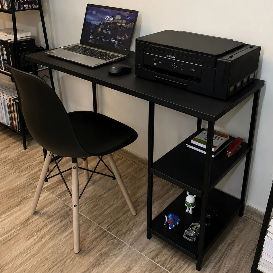 Escrivaninha Mesa Office Estudo Estilo Industrial 1,10m