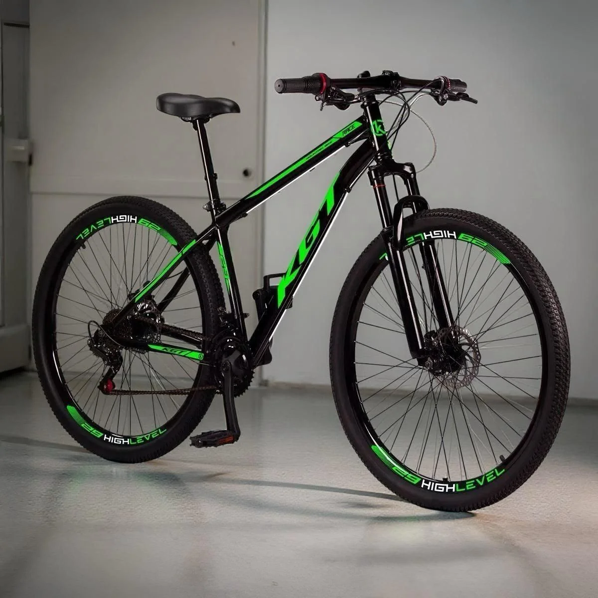 Bicicleta Aro 29 Aço Carbono Freios A Disco Suspensão 21
