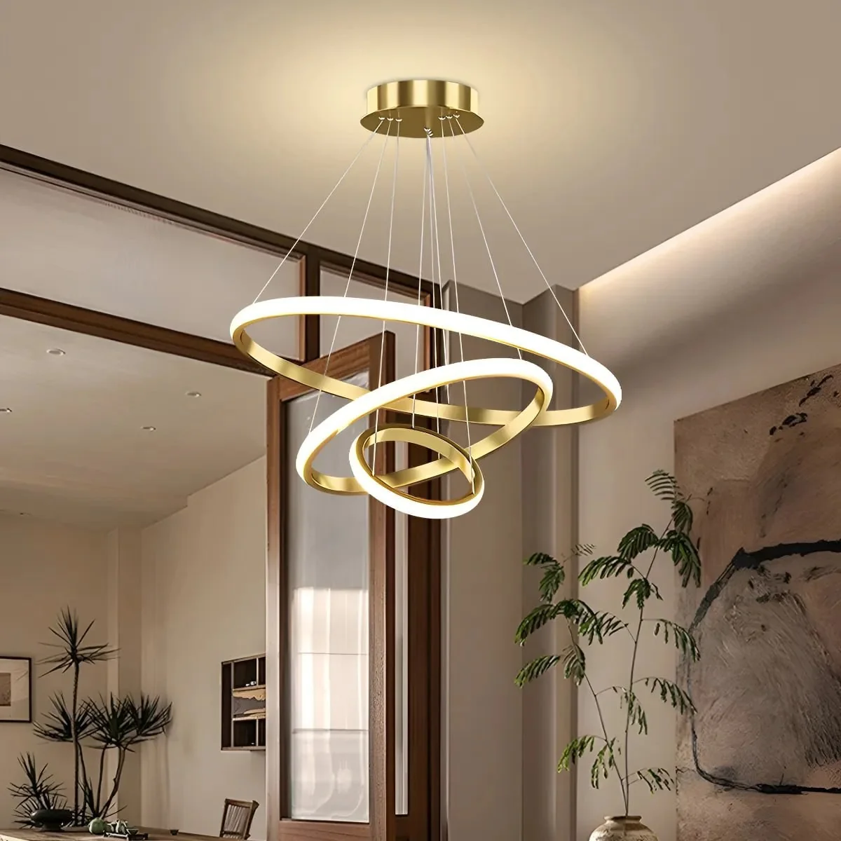 Lustre Led 60w 3 Arcos Luminária 127/220v