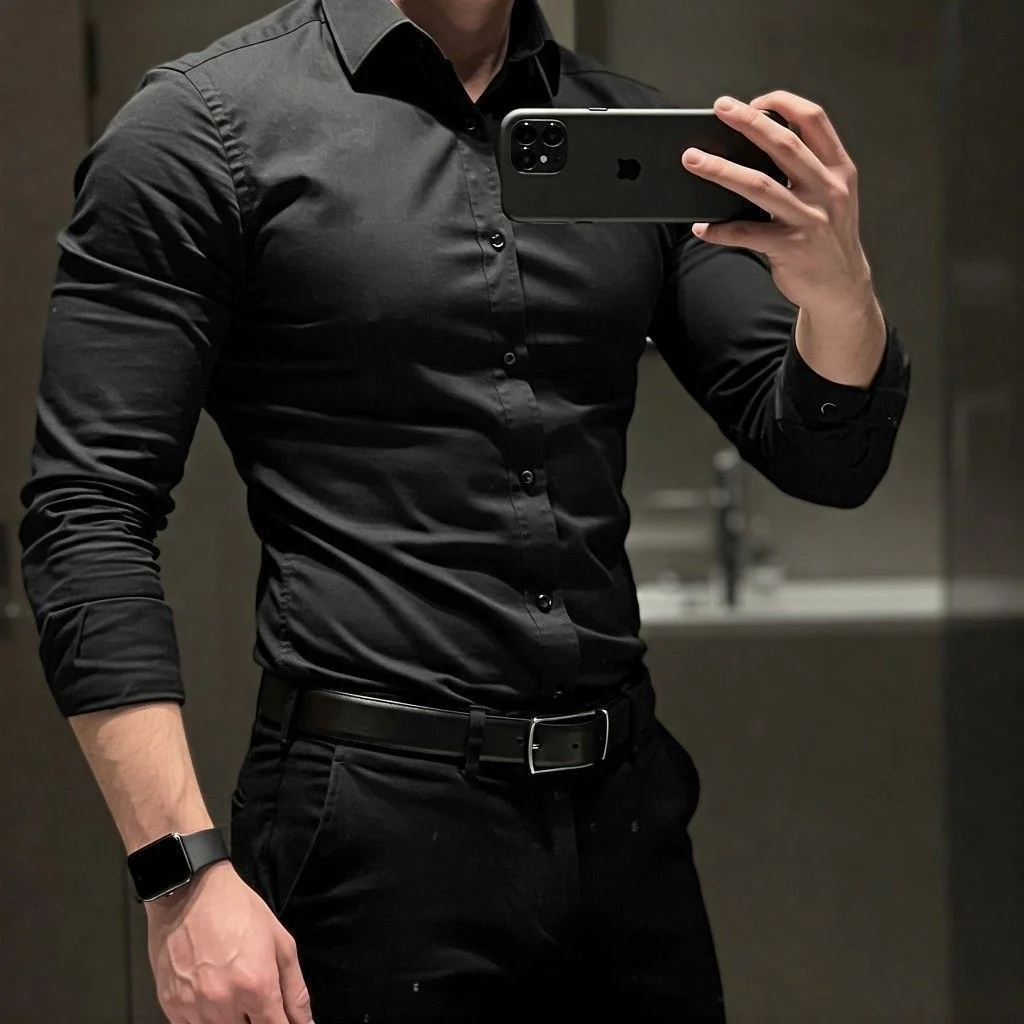 Camisa Social Masculina Slim Fit