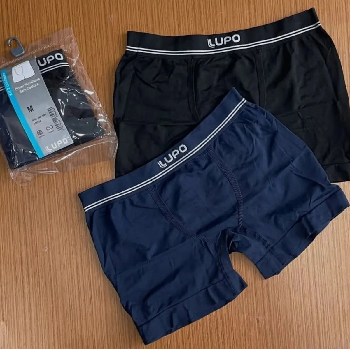 Kit 6 Cuecas Lupo Boxer Sem Costura Microfibra