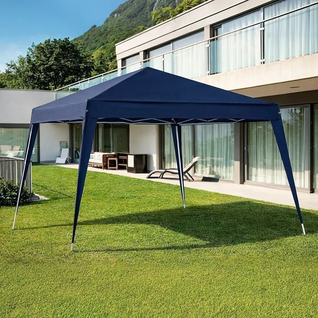 Tenda Azul Polietileno 3x3 Metros Desmontável