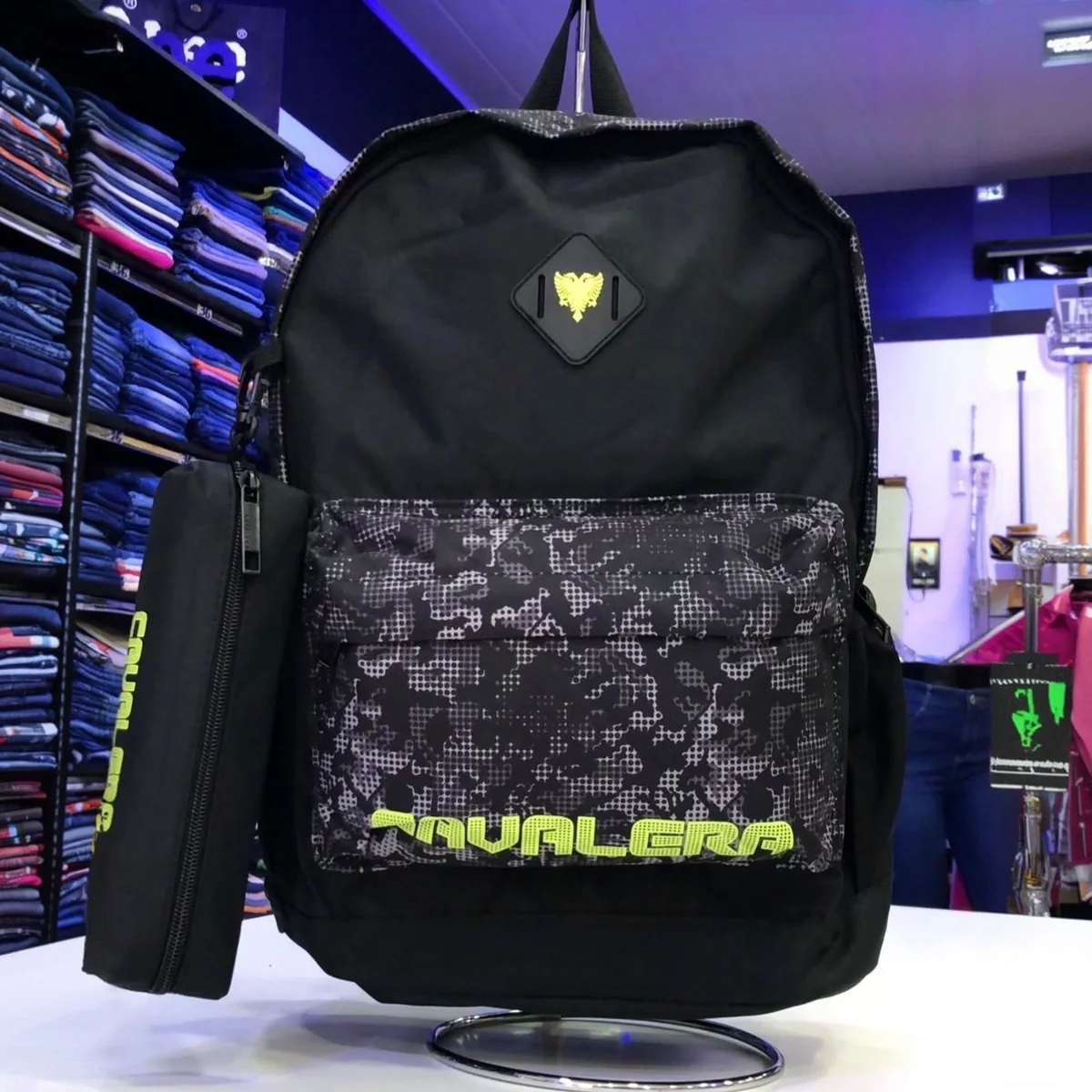 Mochila Cavalera Reforçada 15l Unisex Escola Trabalho + Estojo (3 cores)