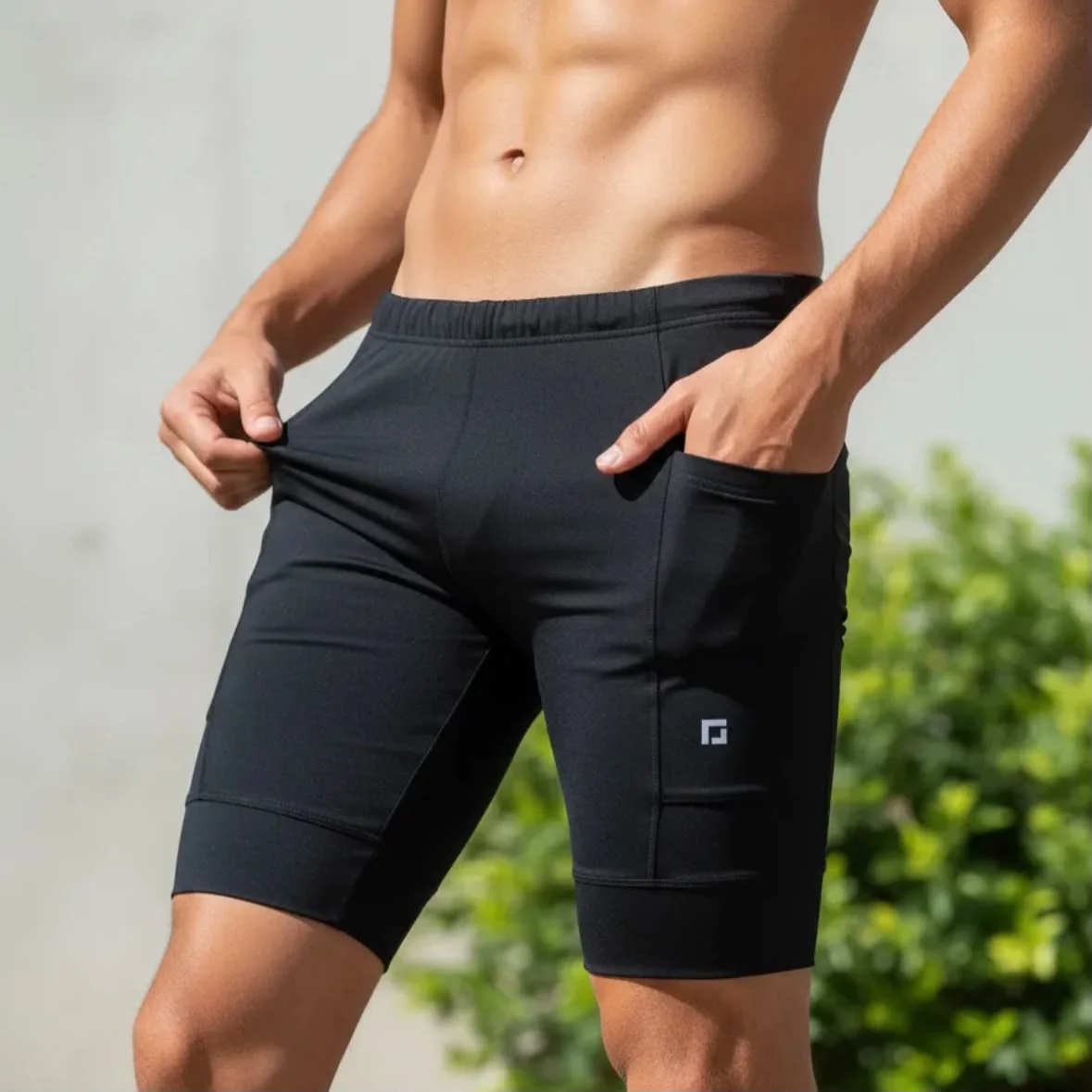 Short Compressão Corrida C/ Bolsos Laterais