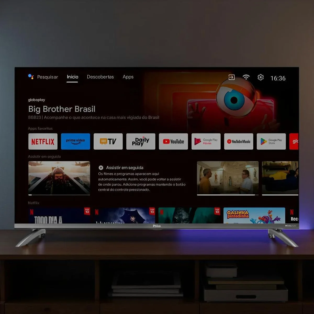 Smart Tv 39 Philco Full Hd Roku Tv Dolby Audio P39cra