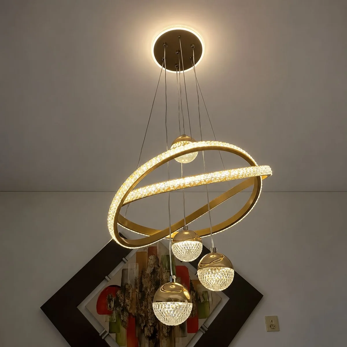 Lustre Sala De Jantar Lustre Luxo Moderno 127/220v