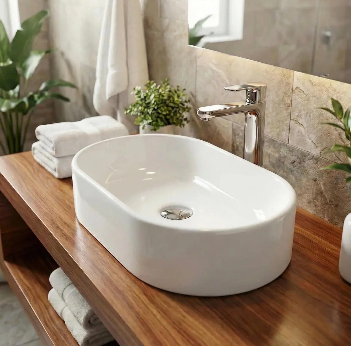 Cuba Pia De Sobrepor Para Banheiro Lavabo