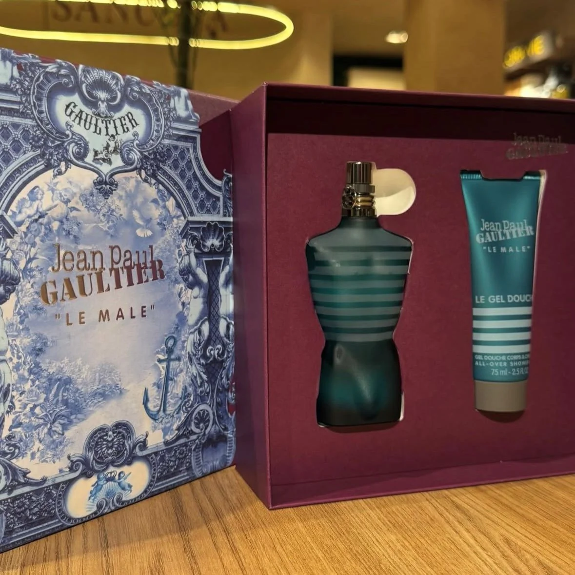 Kit Jean Paul Gaultire Le Male - Perfume EDT 75ml - Gel de Banho 75ml
