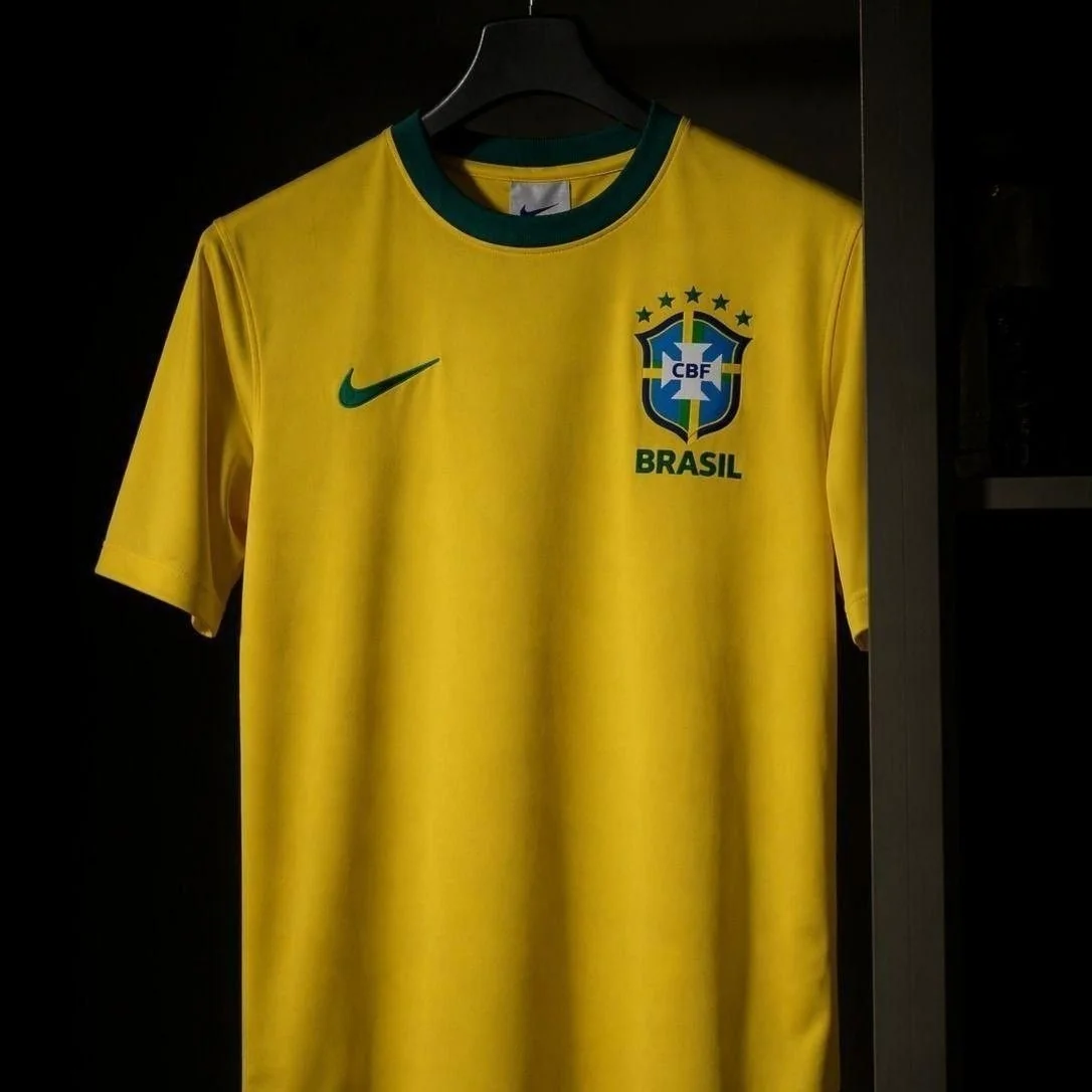 Camisa Brasil Nike I 2026/27 Fã Masculina Amarelo/verde G