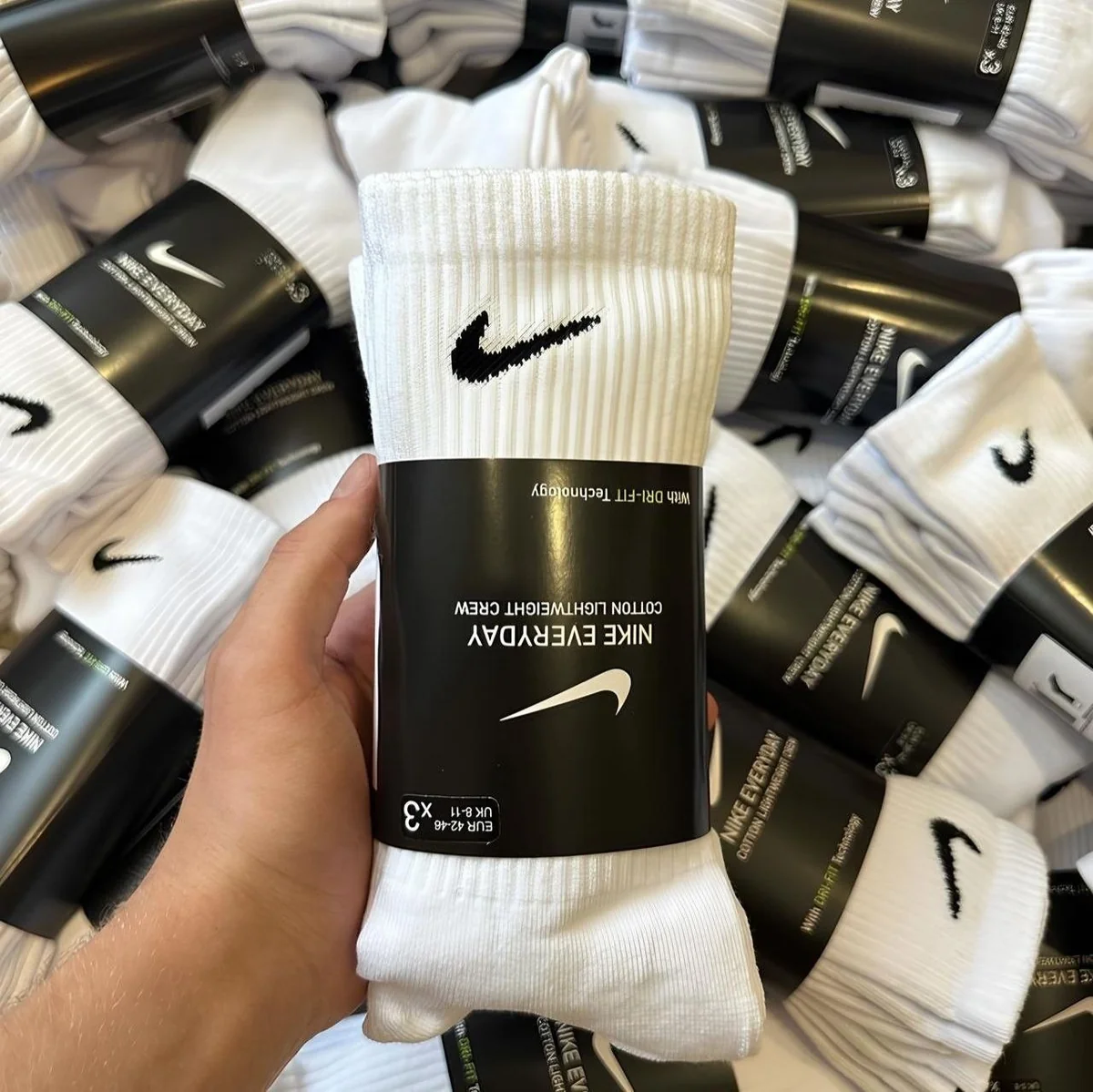 Meia Nike Everyday Lightweight Training Crew (3 Pares)