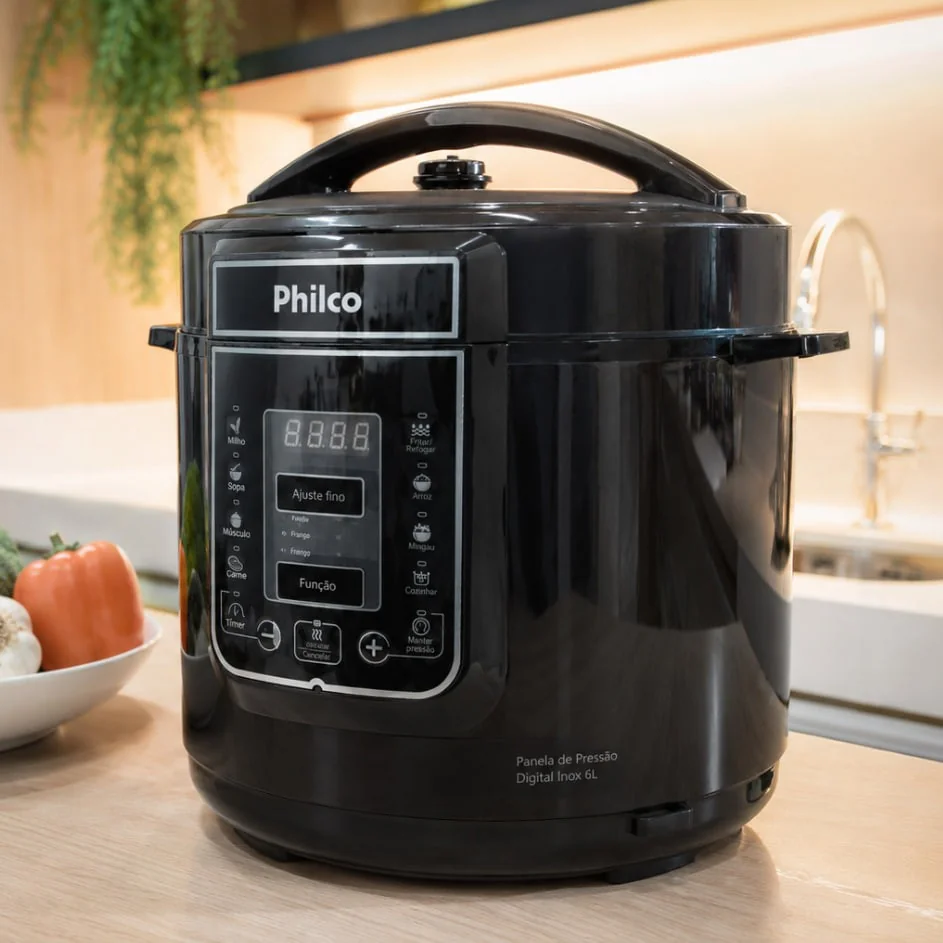 Panela De Pressão Elétrica Philco Ppp01p 6l Preto 220v 0 Hz