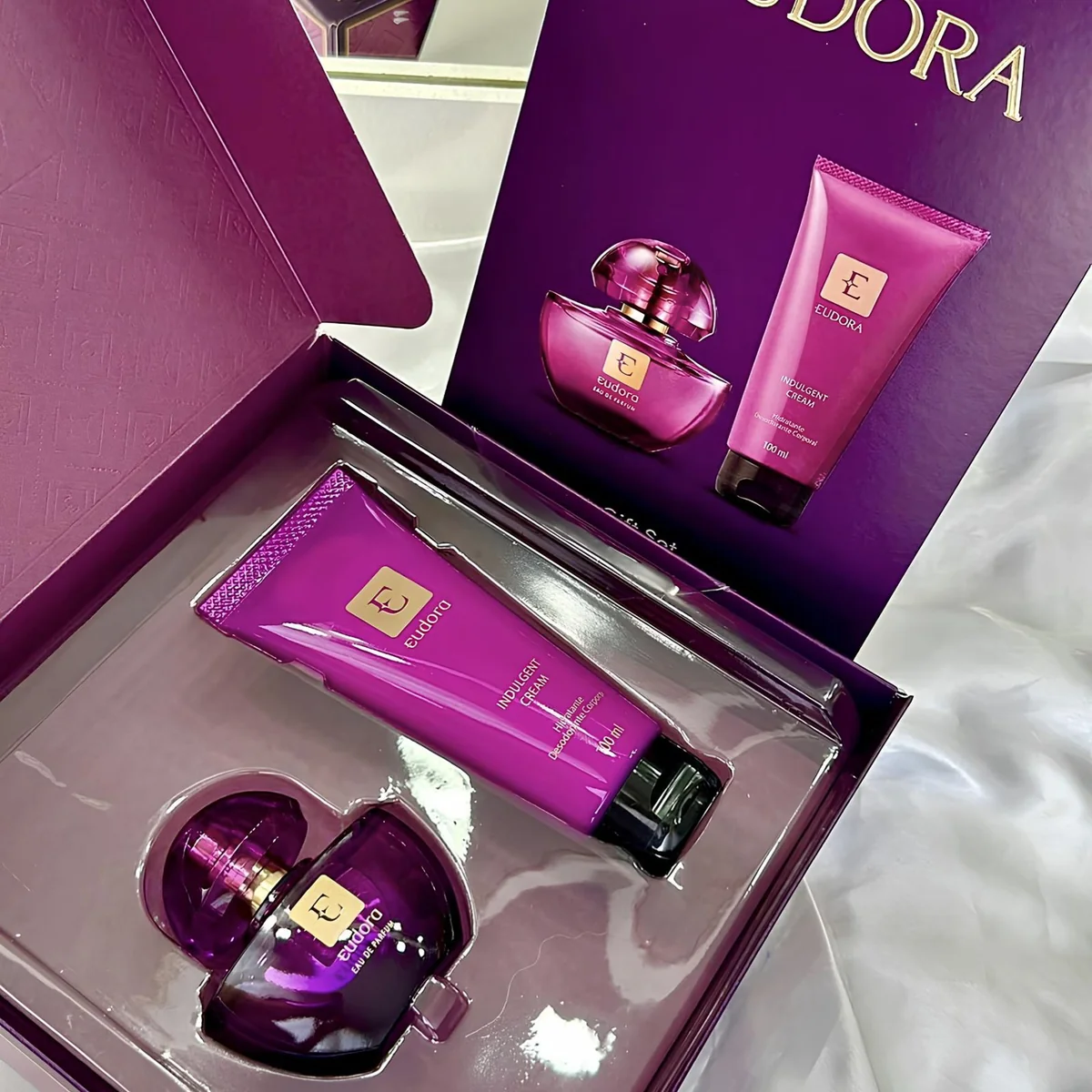 Kit Presente Eudora Roxo (2 Itens)