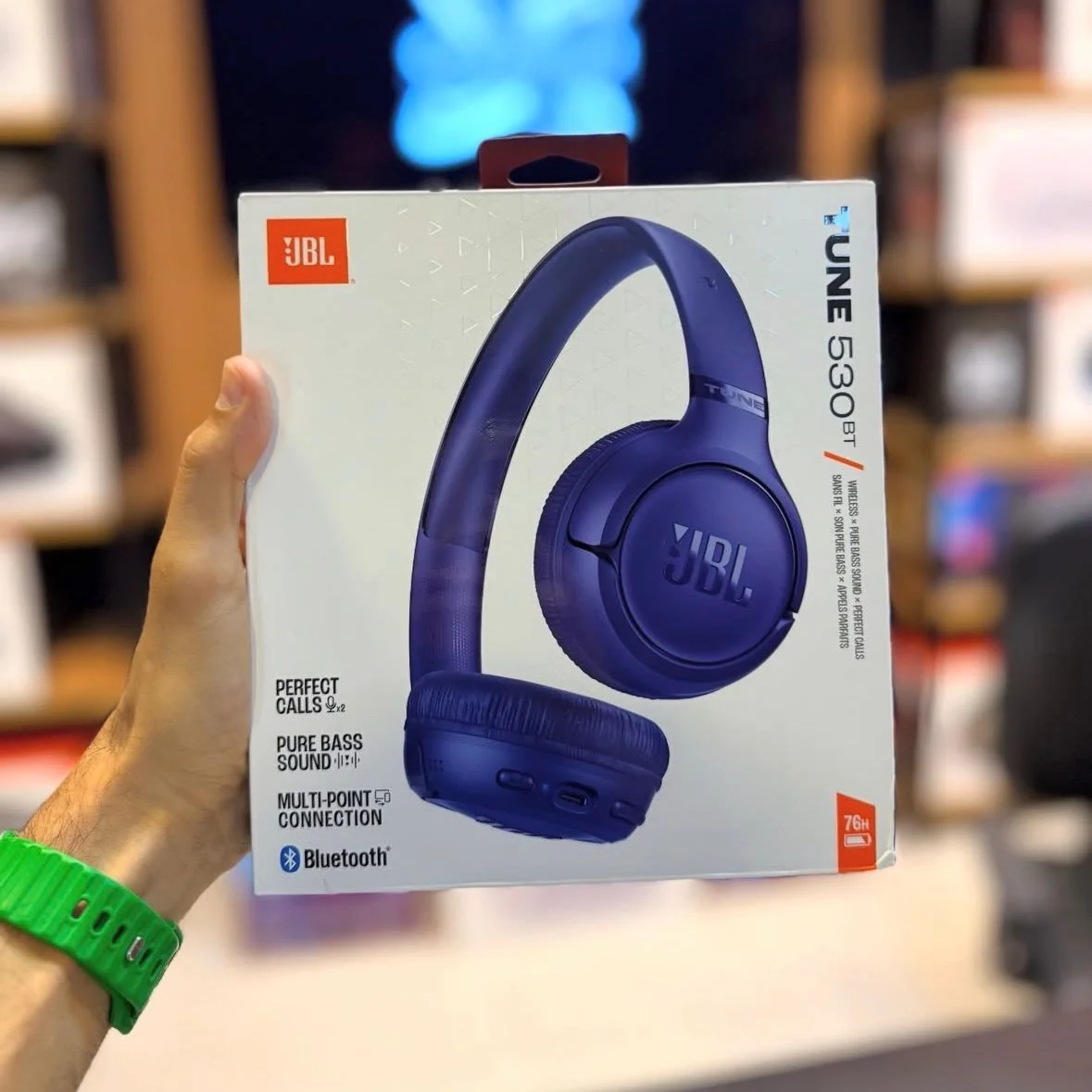 Fone De Ouvido Bluetooth Sem Fio Tune 530 Jbl Azul