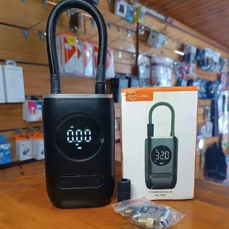 Mini Compressor De Ar Digital 150psi Recarregável 4000mah