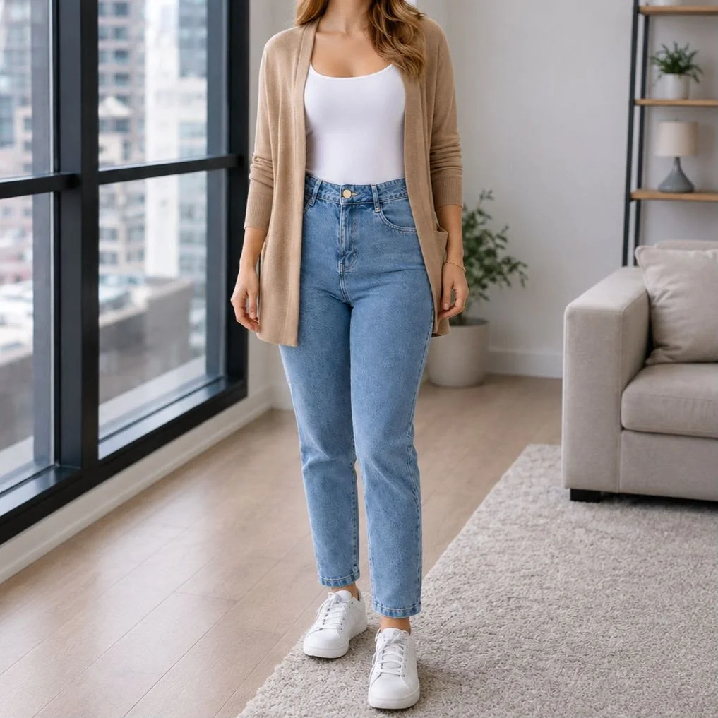 Calça Jeans Mom Stillger Cintura Alta