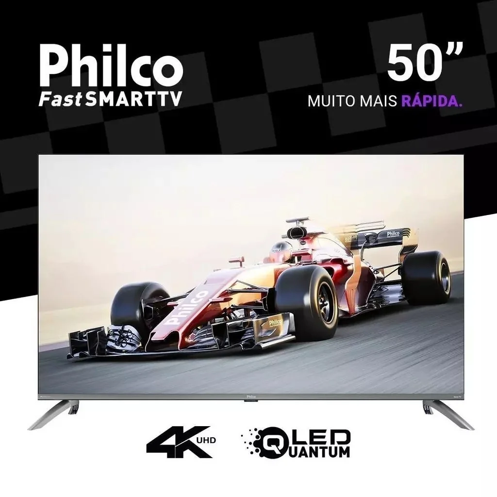 Smart TV 50" Philco QLED UHD Roku P50CRA