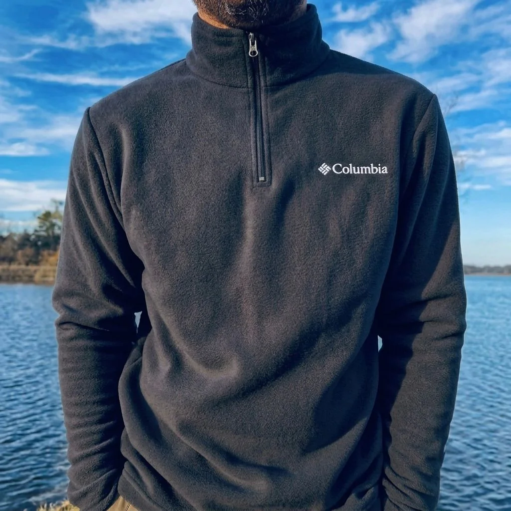 Blusão Fleece Columbia Klamath Range Ii Half Zip Black Eeg