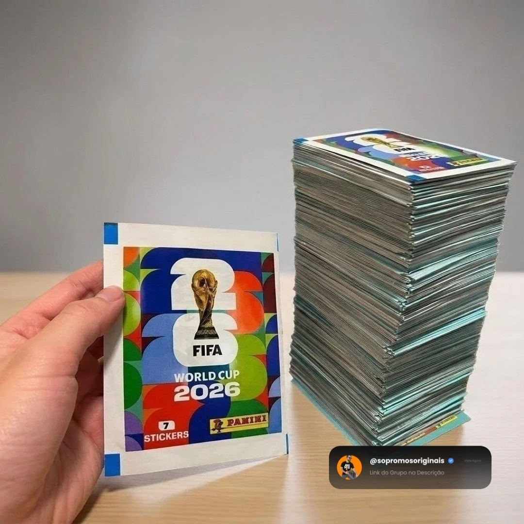Kit com 60 Pacotes (420 figurinhas) Copa do Mundo 2026 Panini