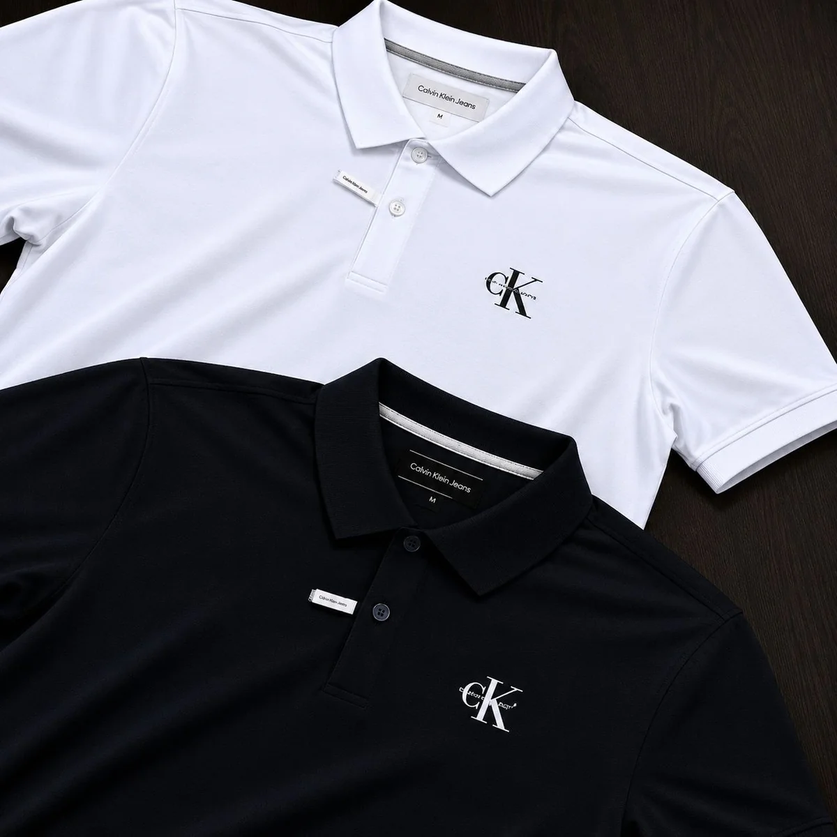 Polo Calvin Klein Jeans Piquet Regular Re Issue Azul Marinho