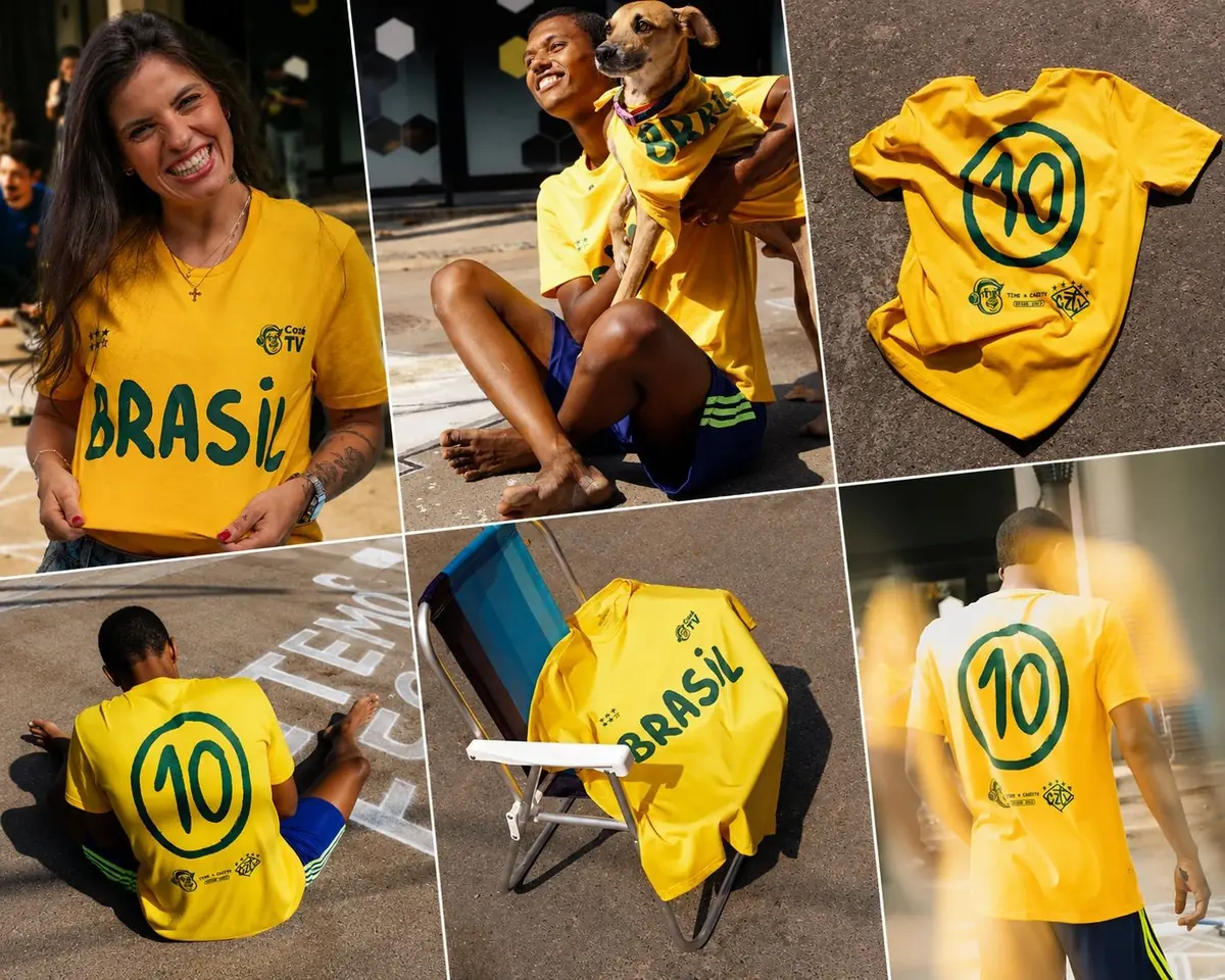 Camisa 10 Amarela Traje Cazétv