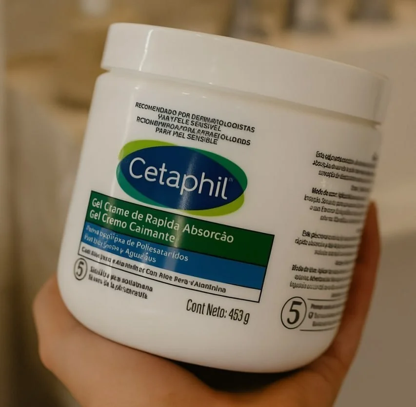 Gel Creme Hidratante Corporal Para Pele Sensível Cetaphil 453g - Hidratação 48h Com Aloe Vera Sem Fragrância