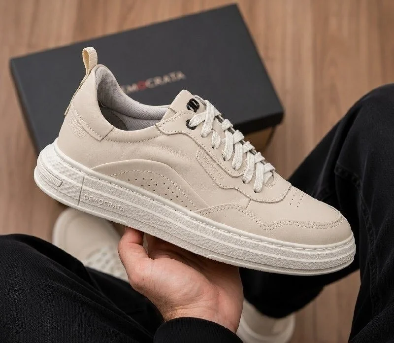 Tênis Couro Democrata Denim Jake