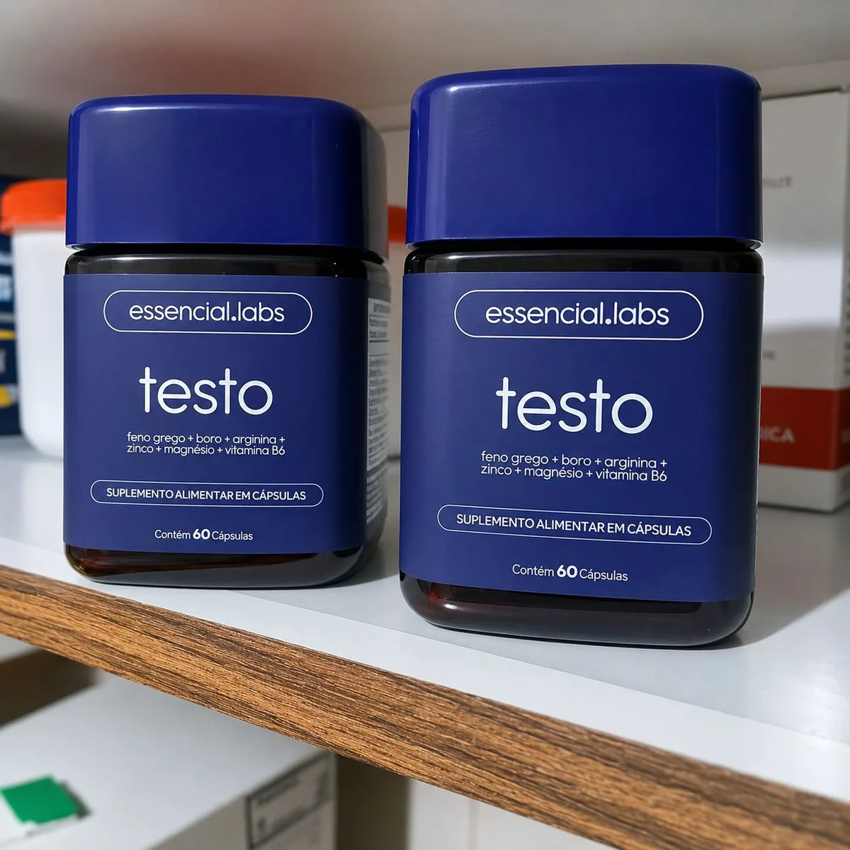 Kit 2 Potes Testo Essencial Precursor de Testosterona