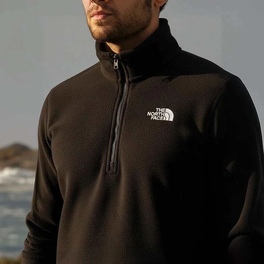 Fleece Masculino Glacier 1/4  The North Face Tnf Black M Liso