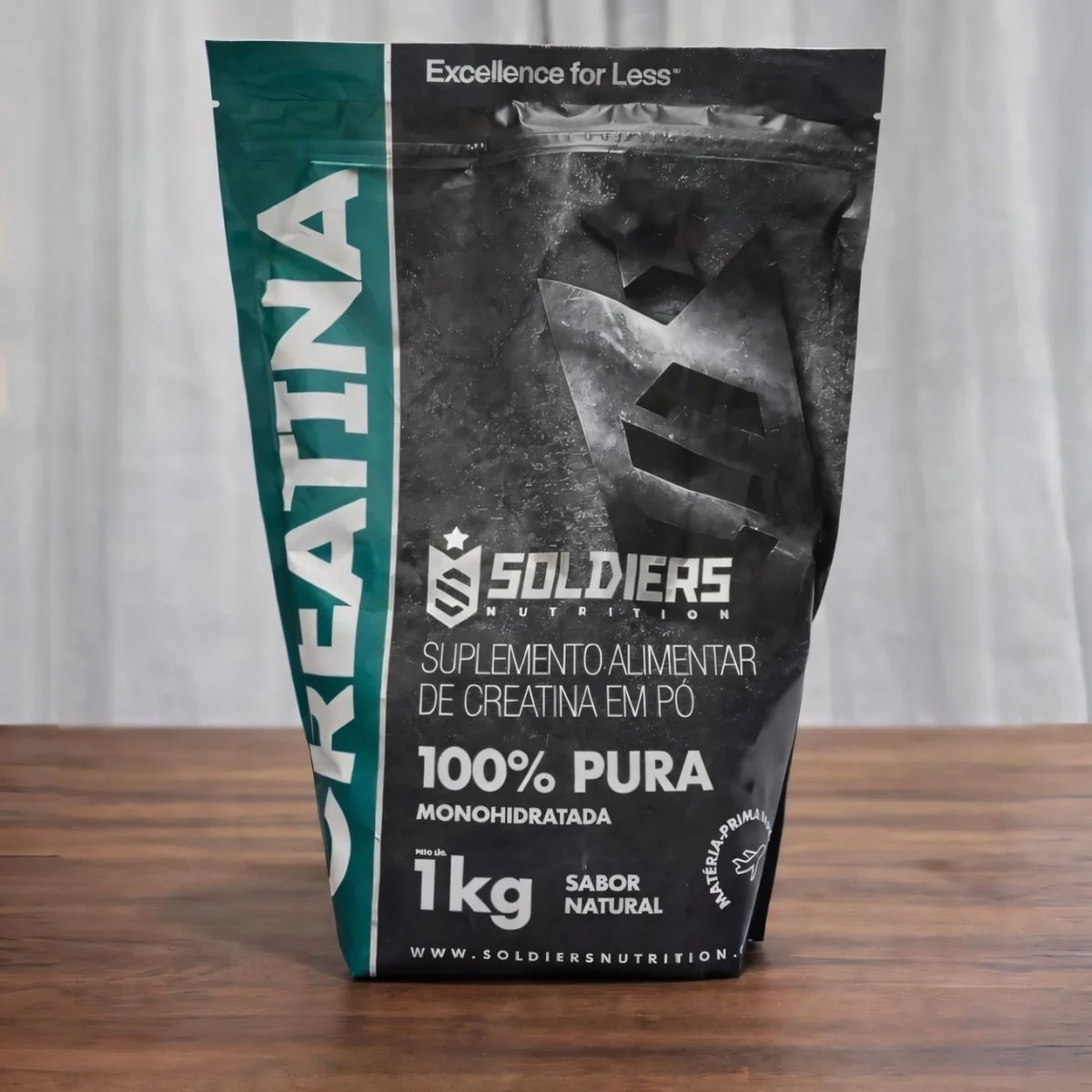 Creatina Monohidratada 1Kg 100% Pura Soldiers Nutrition