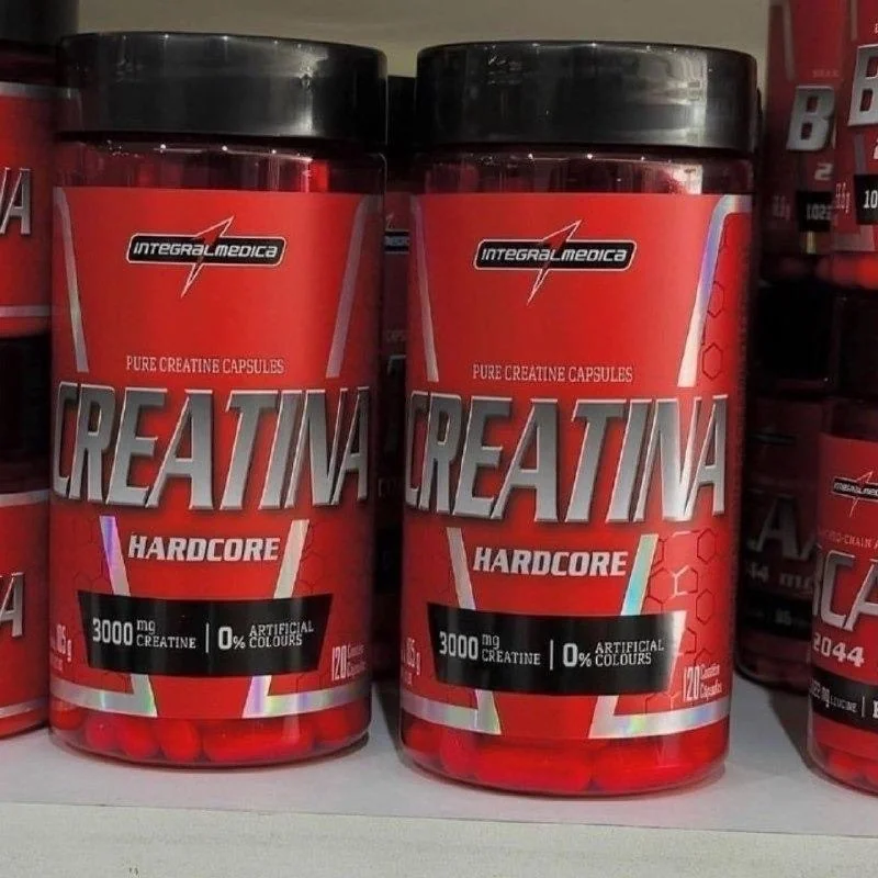 Creatina Hardcore 100% Pura 120 Capsulas