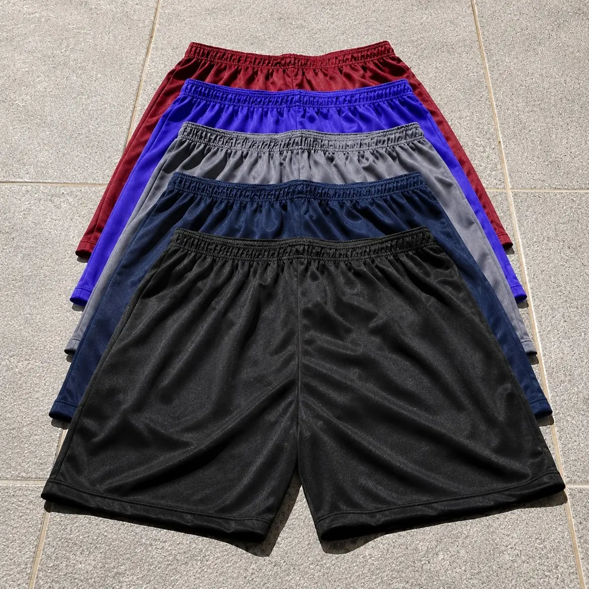 Kit 5 Shorts Masculino Sport Academia Futebol
