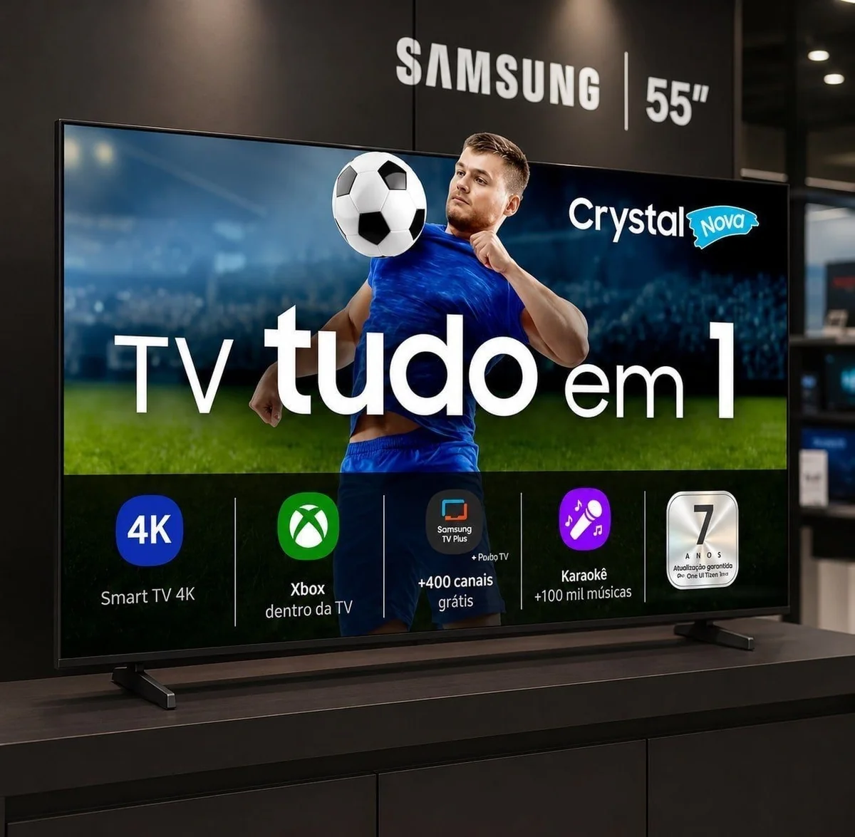 Samsung Smart TV 55" Crystal UHD 4K