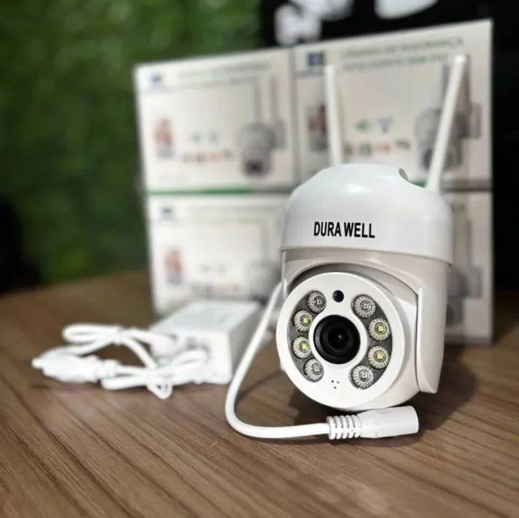 Câmera Ip A8 App Icsee Infravermelho Prova D'água Externa Wifi Hd Cor Branco